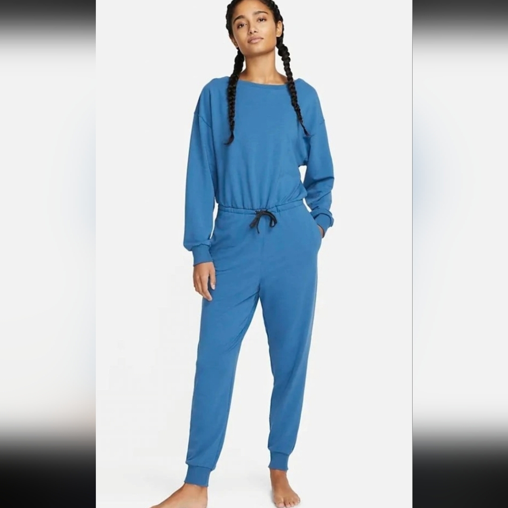 NEW Nike | Dri Fit Plus Size Jumpsuit + Front Tie, 1X, Blue